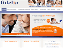 Tablet Screenshot of fidelio-lemans.fr